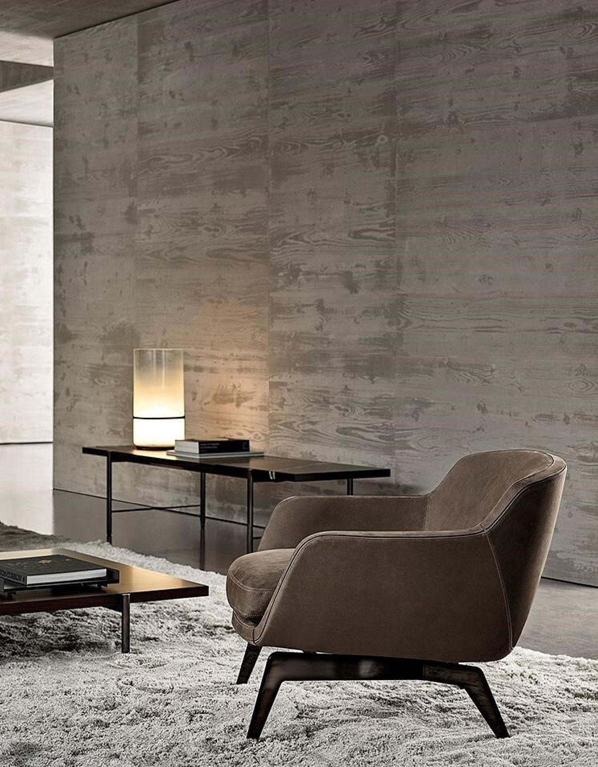 Minotti Belt Fauteuil In Classo Showroom