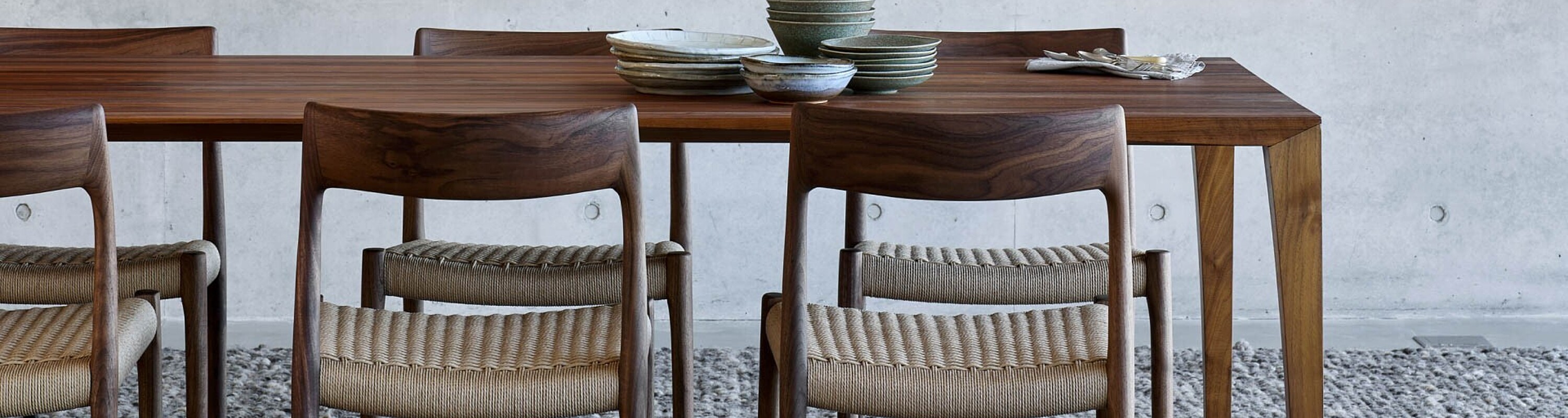 Moller stoelen, armstoelen in massief hout - Deens design